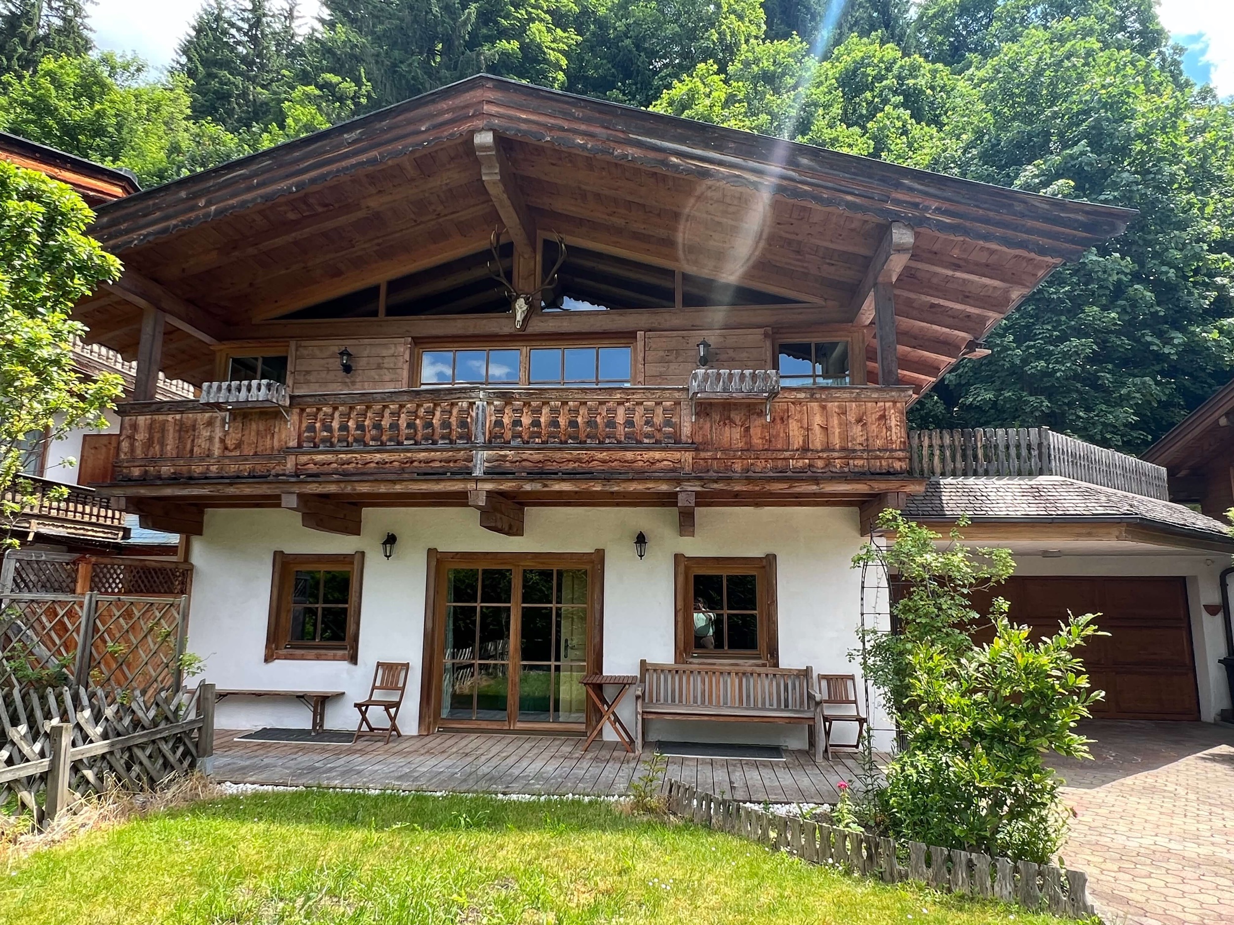 Aussen Ferienhaus Aurach Kaiserblick 74