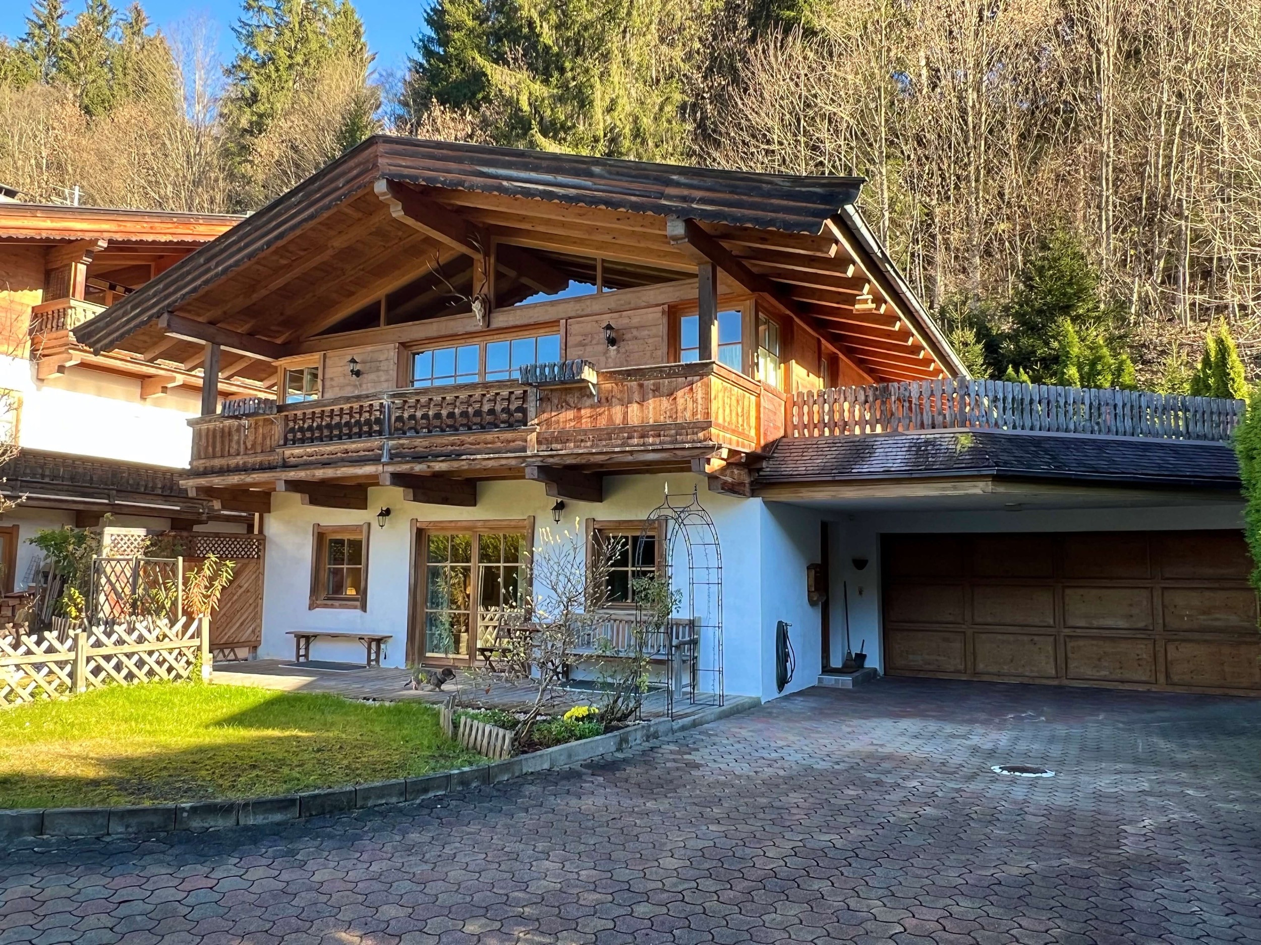 Aussenansicht Ferienhaus Aurach Kitzbuehl Kaiserblick 63