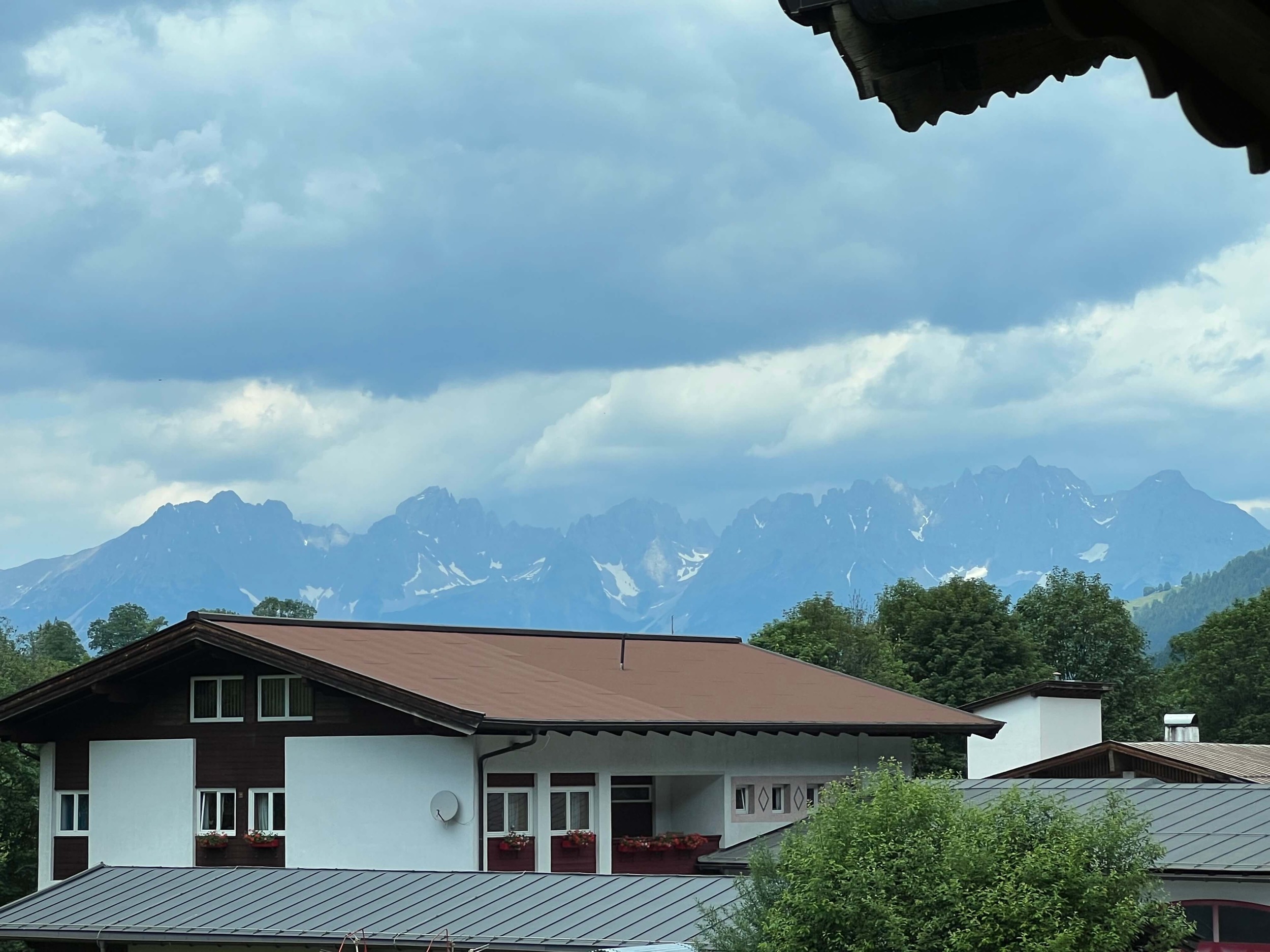 Aussicht Ferienhaus Aurach Kaiserblick 136