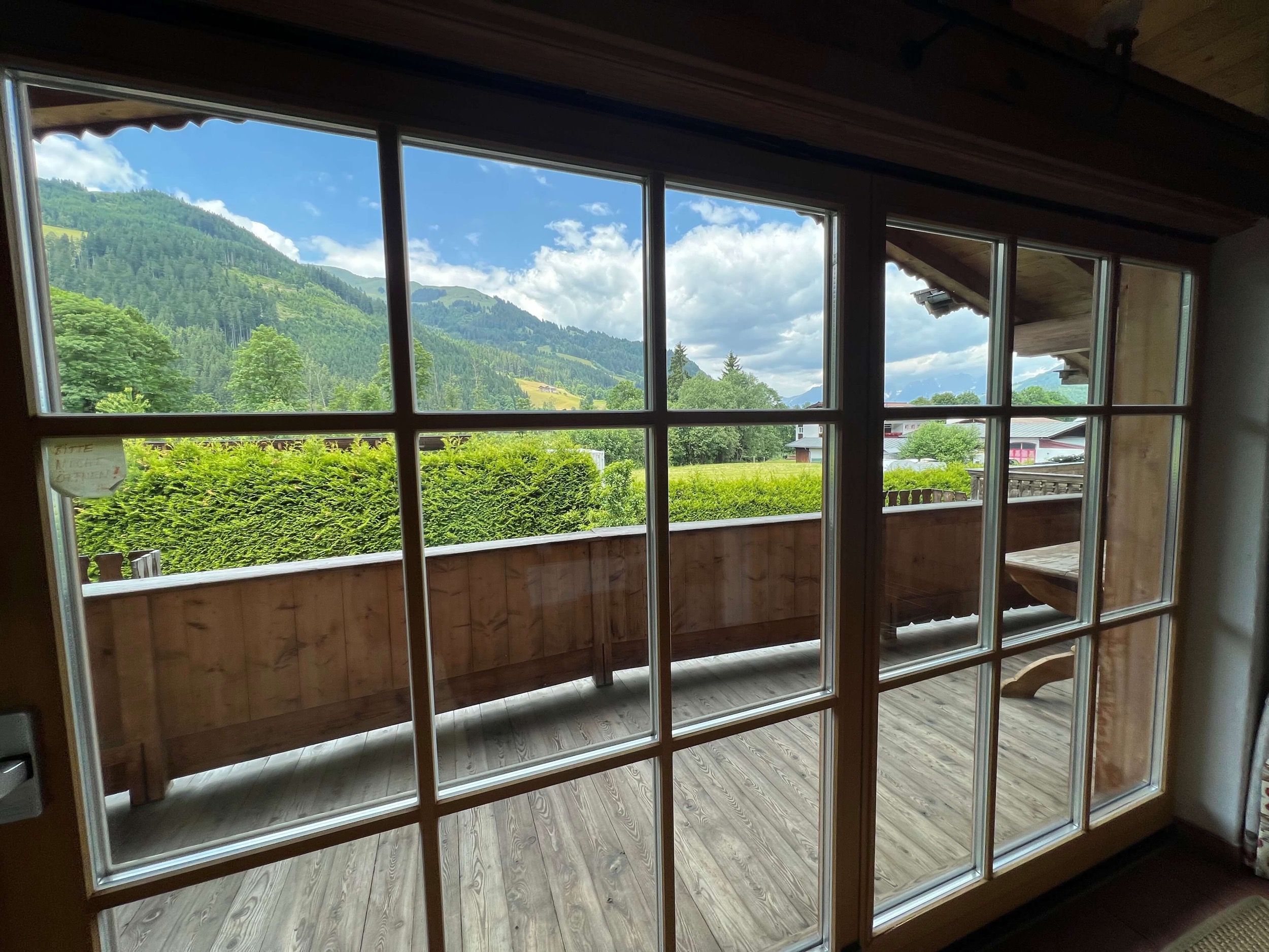 Balkon Ferienhaus Aurach Kaiserblick 130