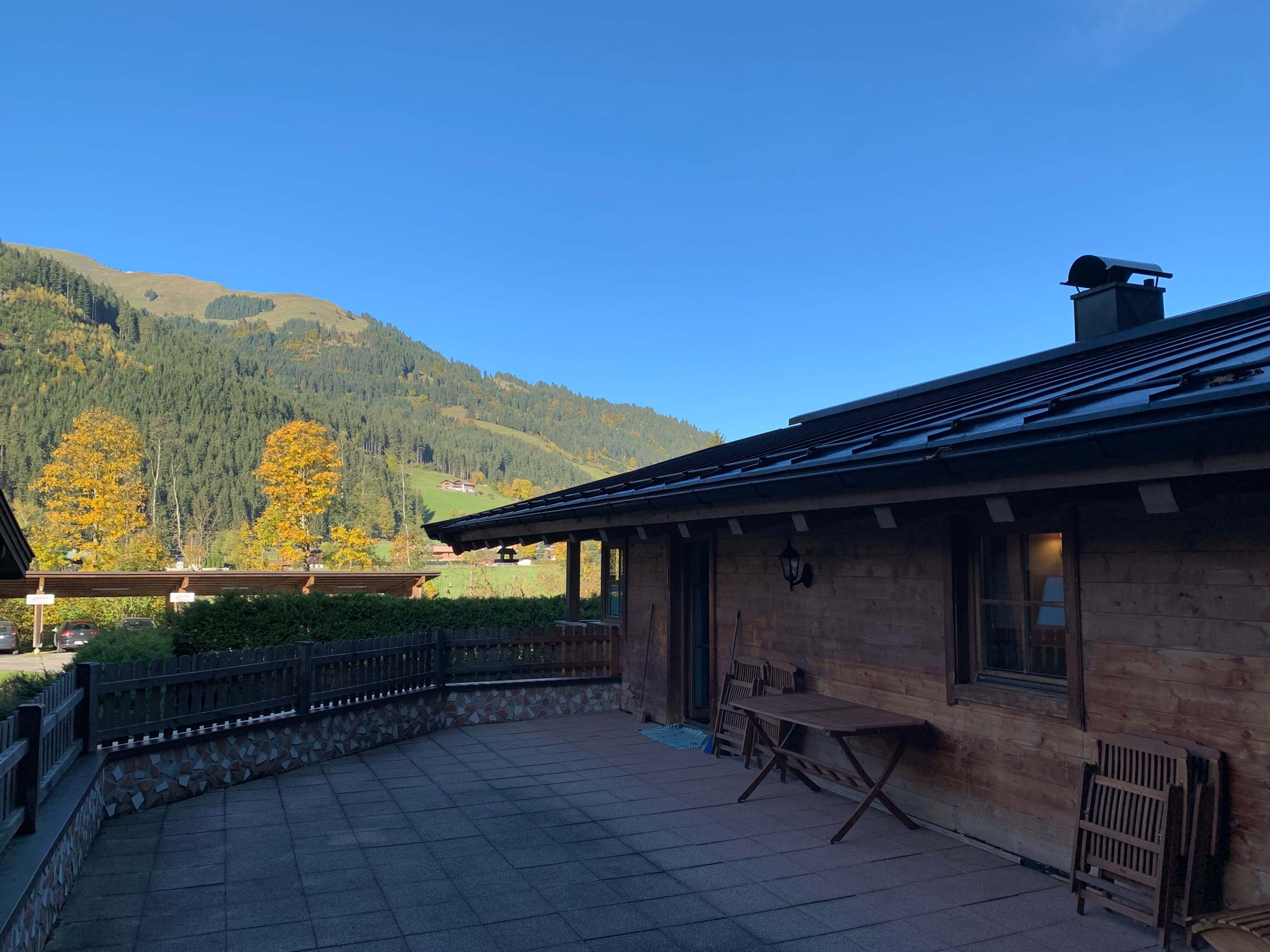 Balkon Ferienhaus Aurach Kaiserblick 248