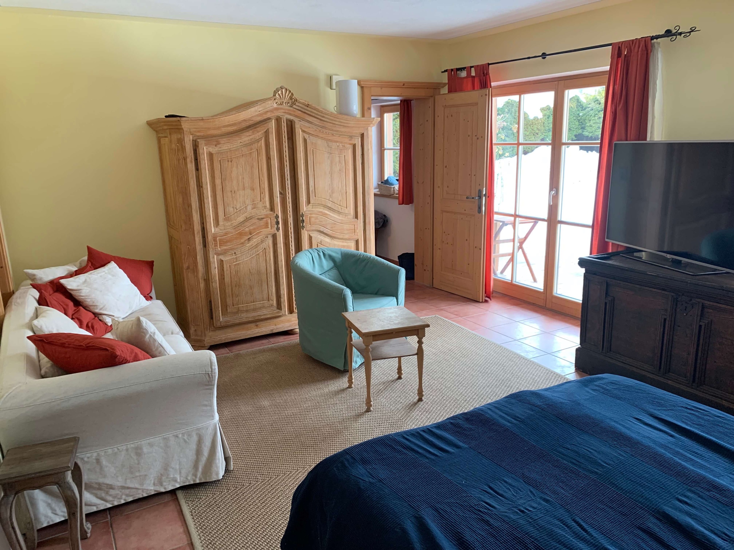 Schlafzimmer Ferienhaus Aurach Kaiserblick 36