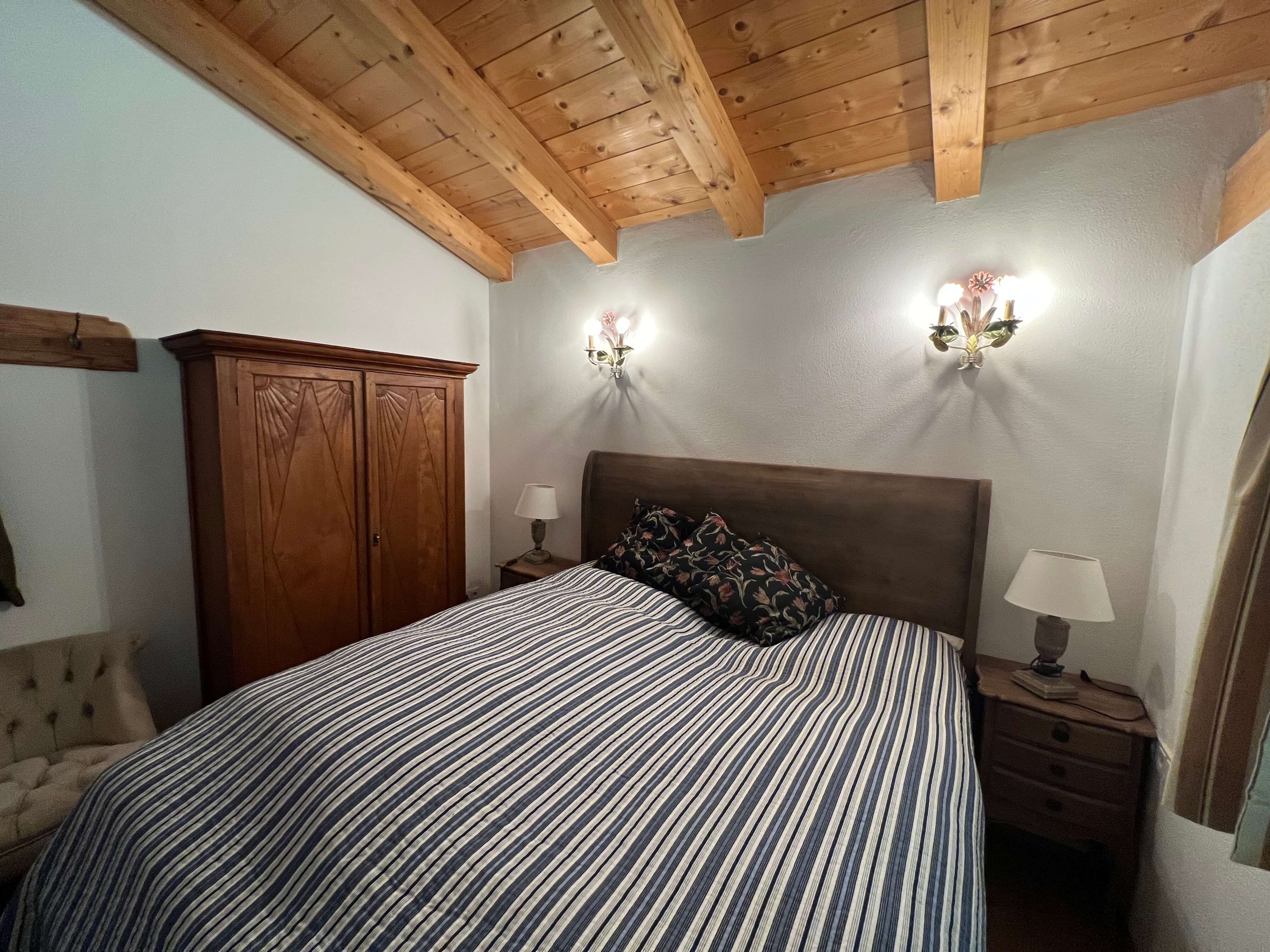 Schlafzimmer Ferienhaus Aurach Kaiserblick 98