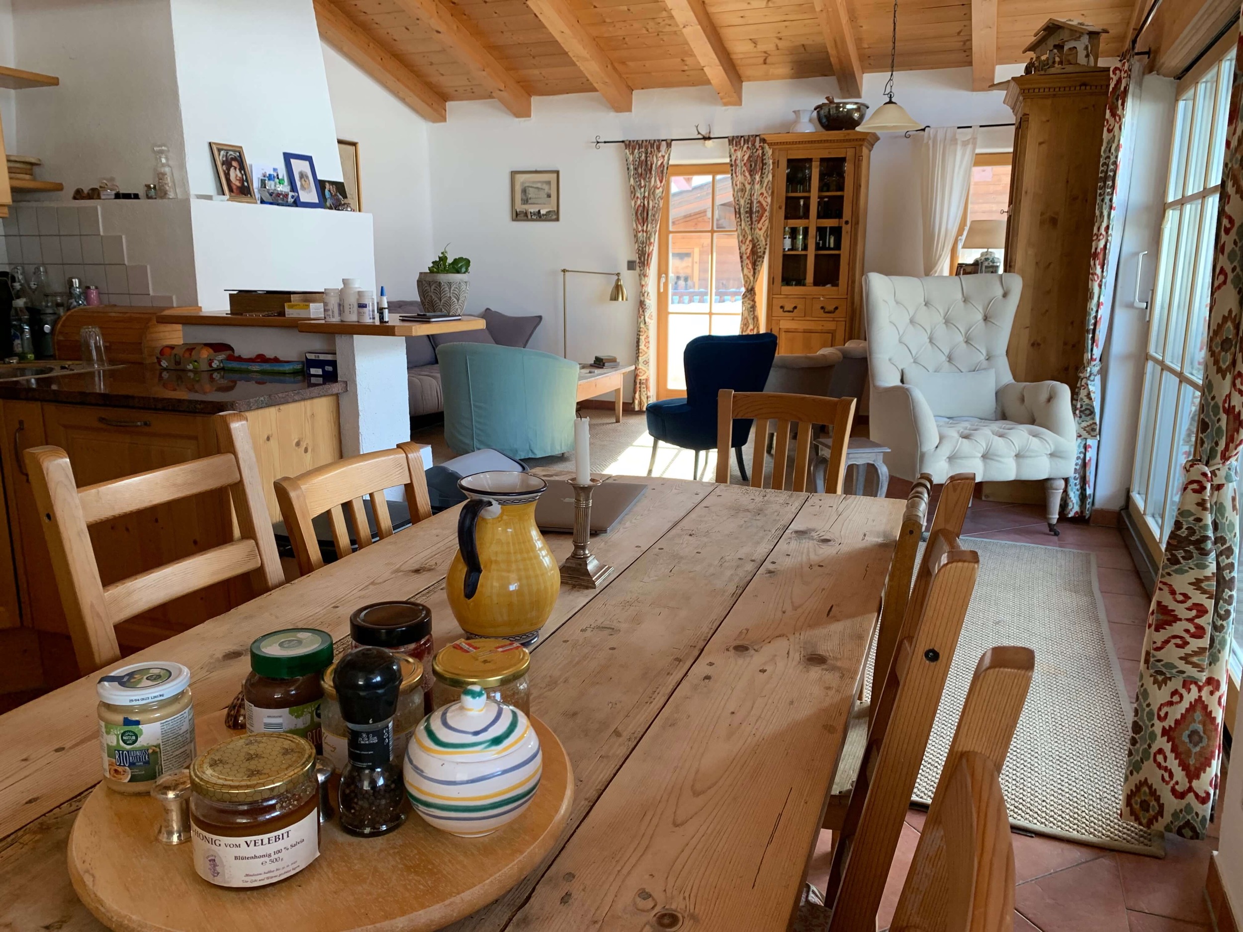 Wohnkueche Ferienhaus Aurach Kaiserblick 13