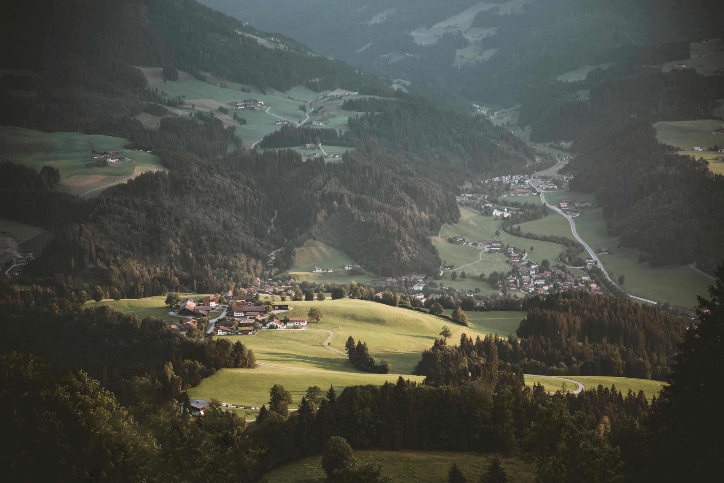 ansicht auf kitzbuehel